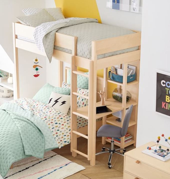Nash Loft Bed with Desk thumbnail 3