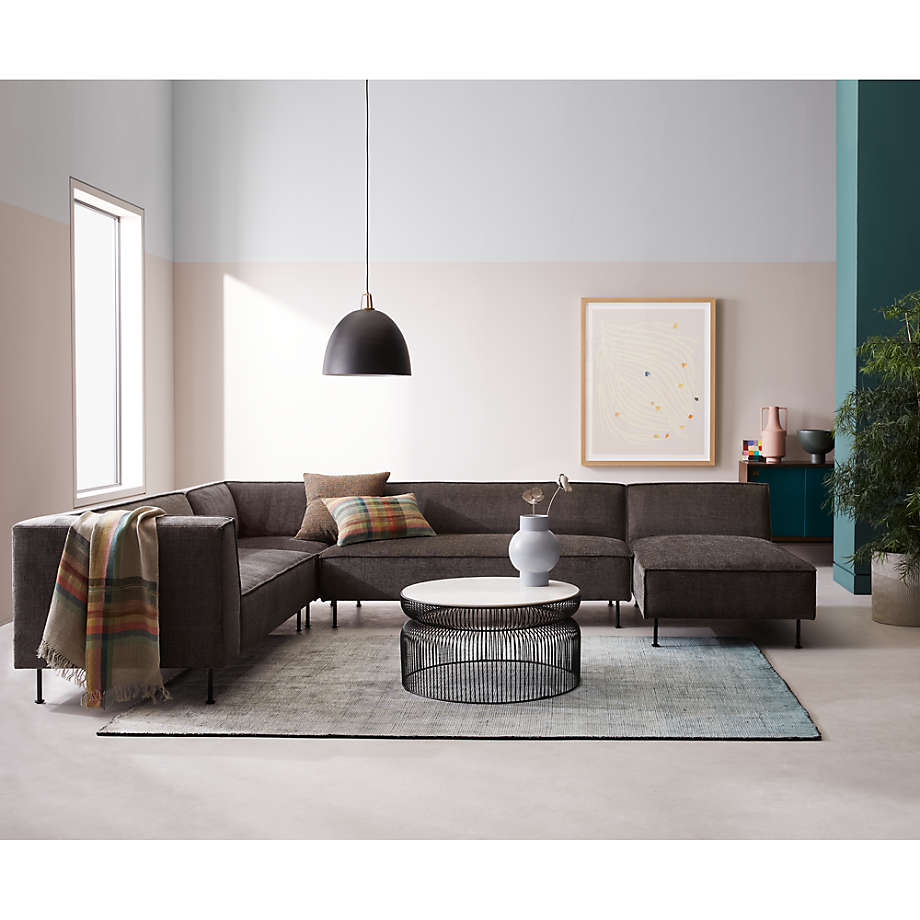 Spoke Marble Graphite Metal Coffee Table thumbnail 5