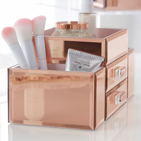 Mirrored Beauty Organize Rose Gold thumbnail 2