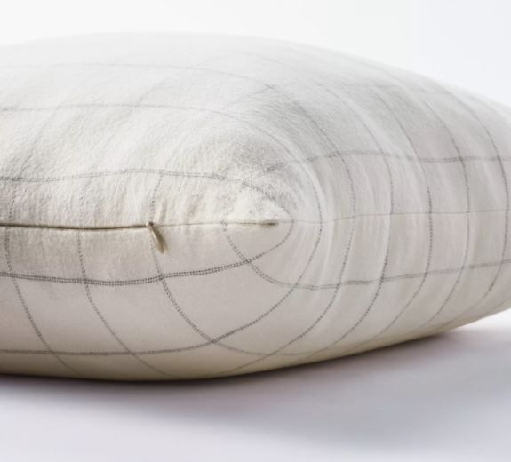 Windowpane Check Pillow Cream thumbnail 3