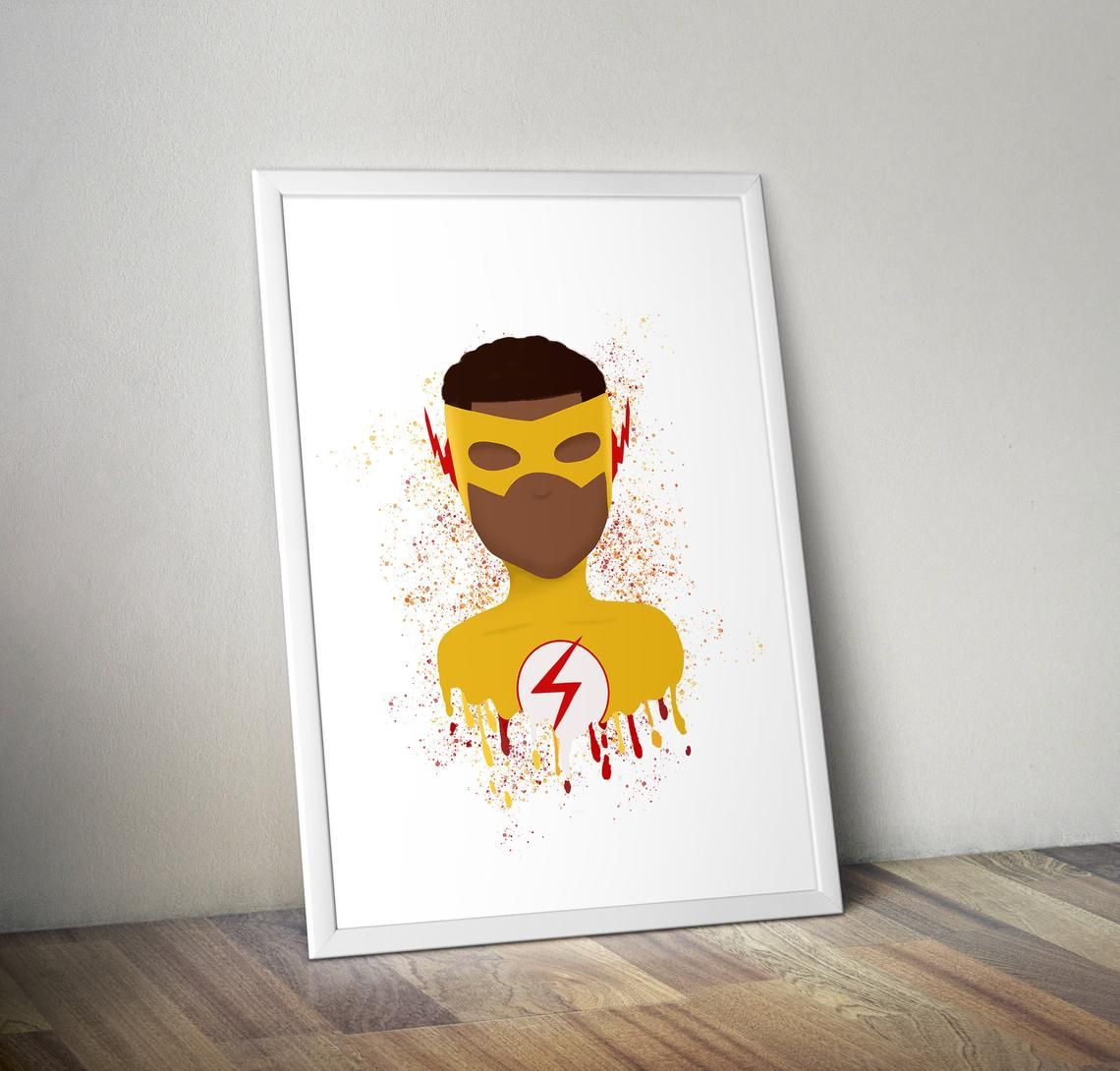 Kid Flash Art Printable Art Wall Art thumbnail 4