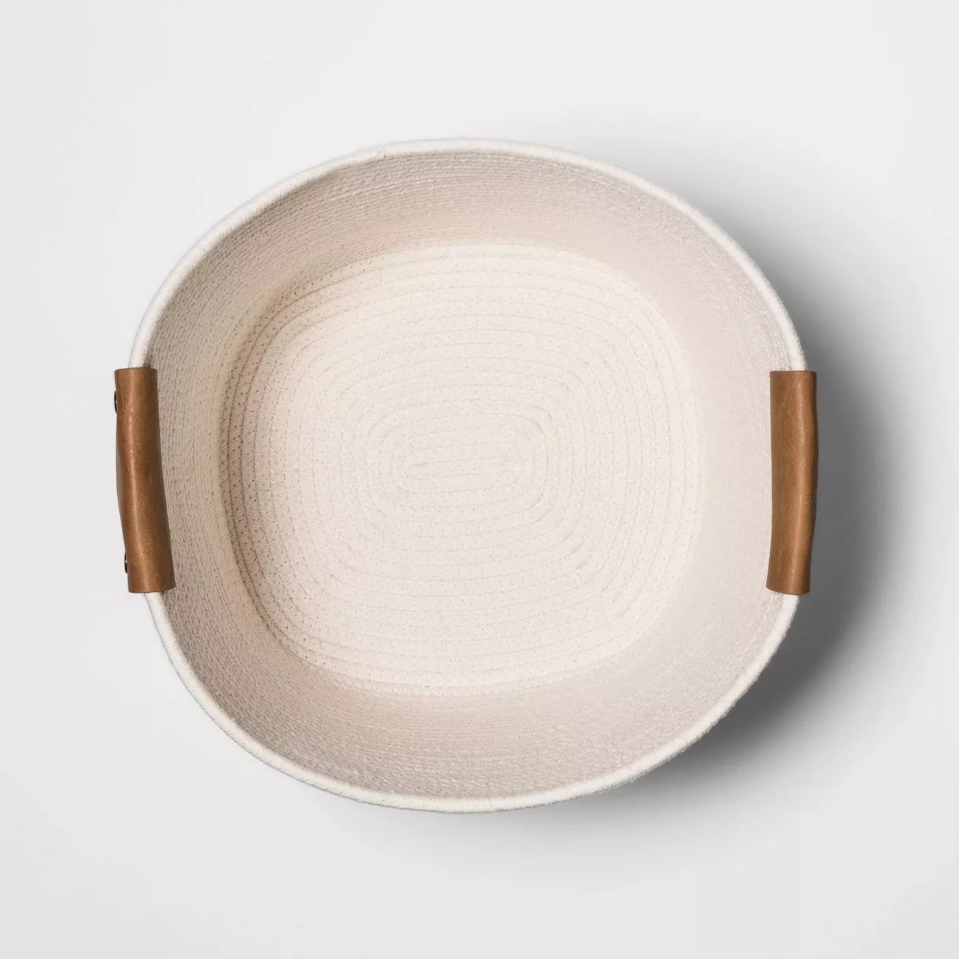 Decorative Coiled Rope Square Base Tapered Basket  thumbnail 3