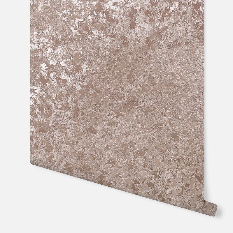 Catonsville Crush Foil Rose Textured Wallpaper Roll thumbnail 3