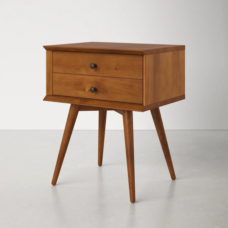 Grady 2 - Drawer Solid Wood Nightstand thumbnail 4