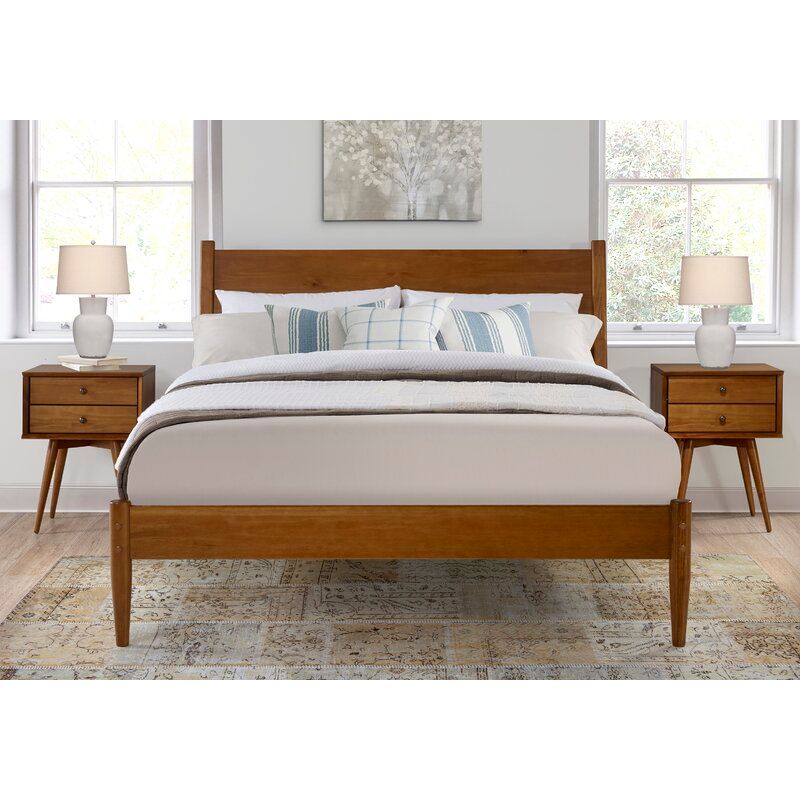 Grady Solid Wood Platform Bed-King size thumbnail 3