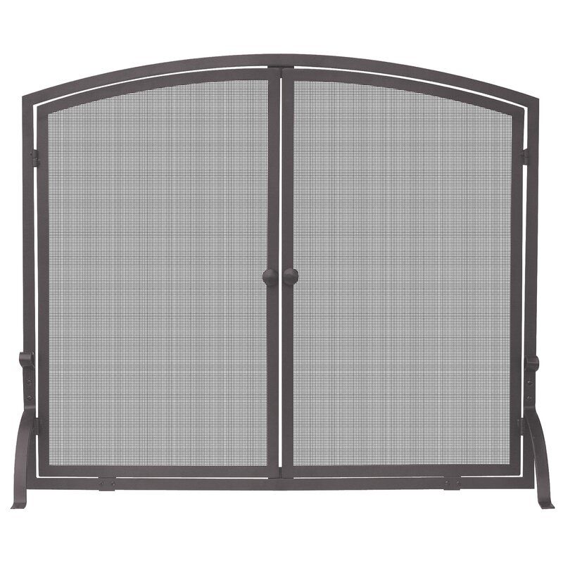 Elmsley Single Panel Steel Fireplace Screens thumbnail 2