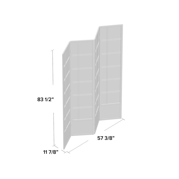 Keitez Solid Wood Folding Room Divider - 4 Panel thumbnail 2