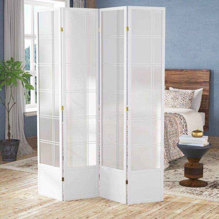 Keitez Solid Wood Folding Room Divider - 4 Panel thumbnail 4