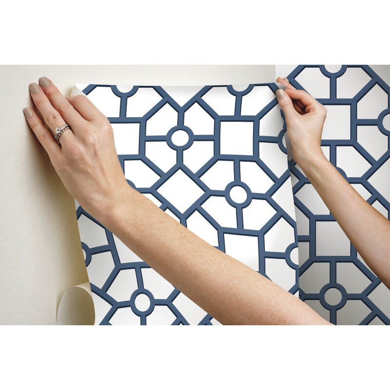 Markieff Hedgerow Trellis Peel and Stick Wallpaper Roll thumbnail 3