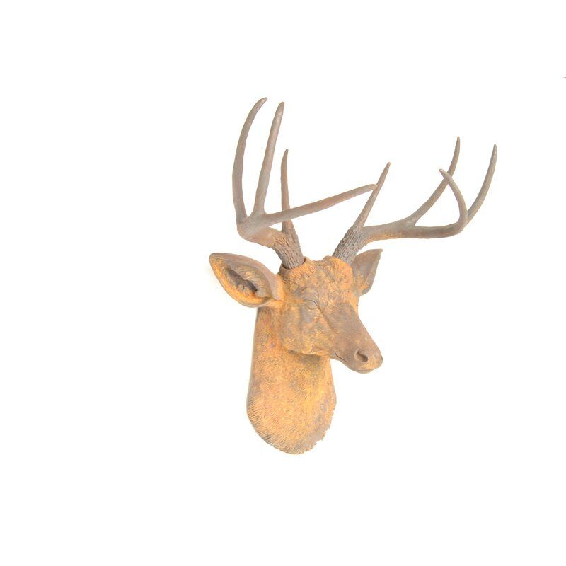 Faux Taxidermy 8 Point Deer Head Wall Decor thumbnail 4