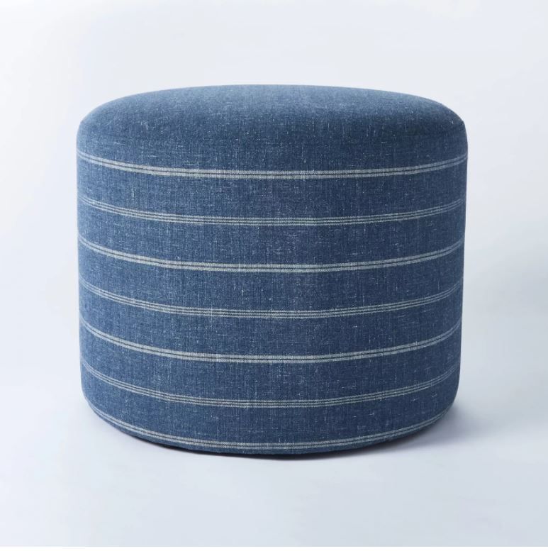 Lynwood Upholstered Round Cube thumbnail 2