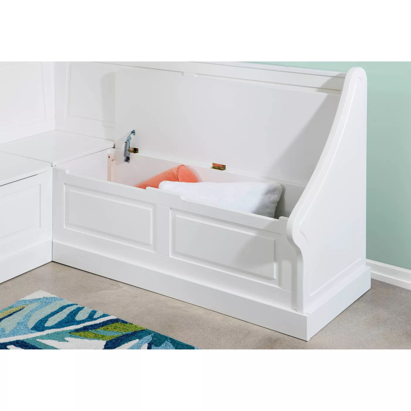 Tobin Corner Breakfast Nook White thumbnail 5