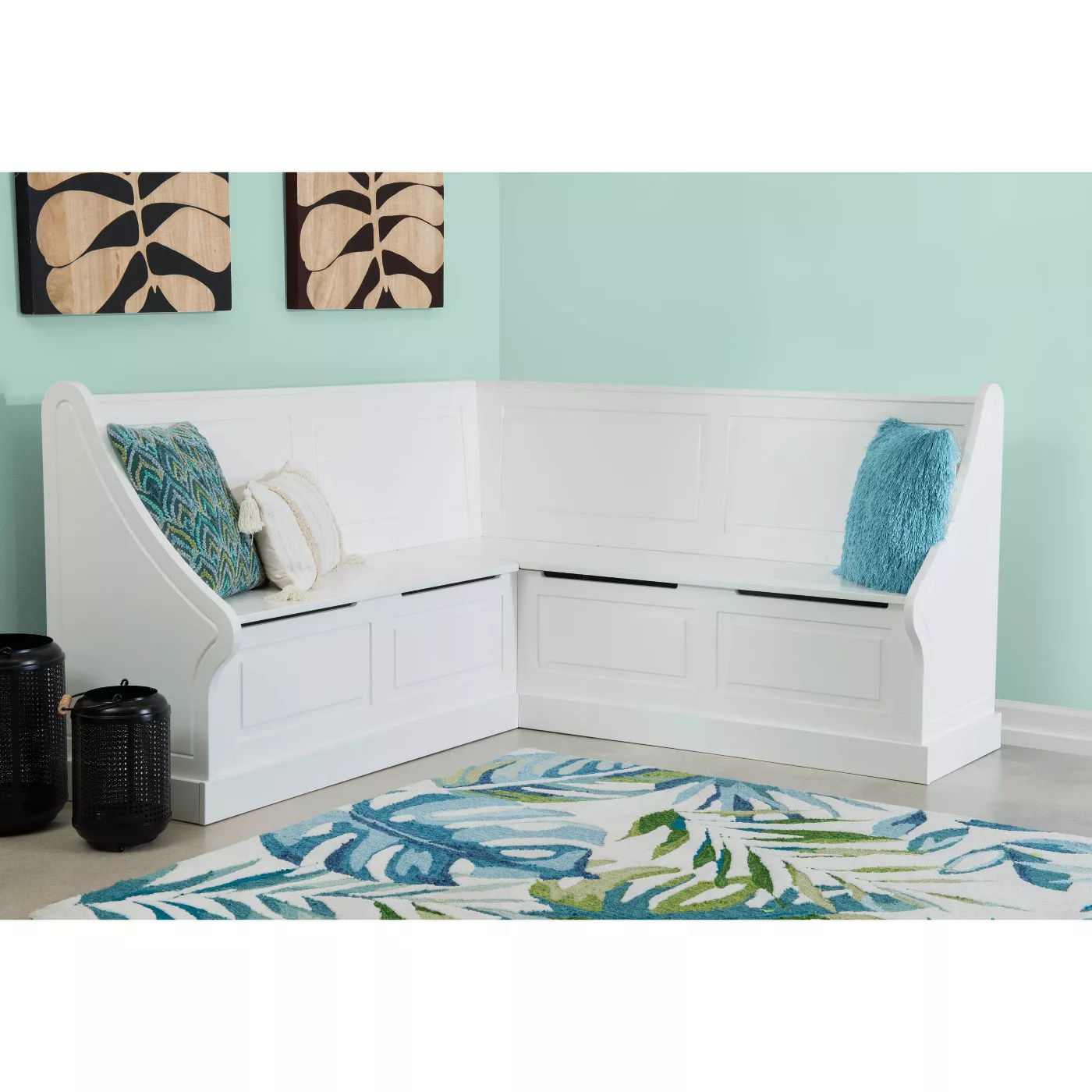 Tobin Corner Breakfast Nook White thumbnail 7