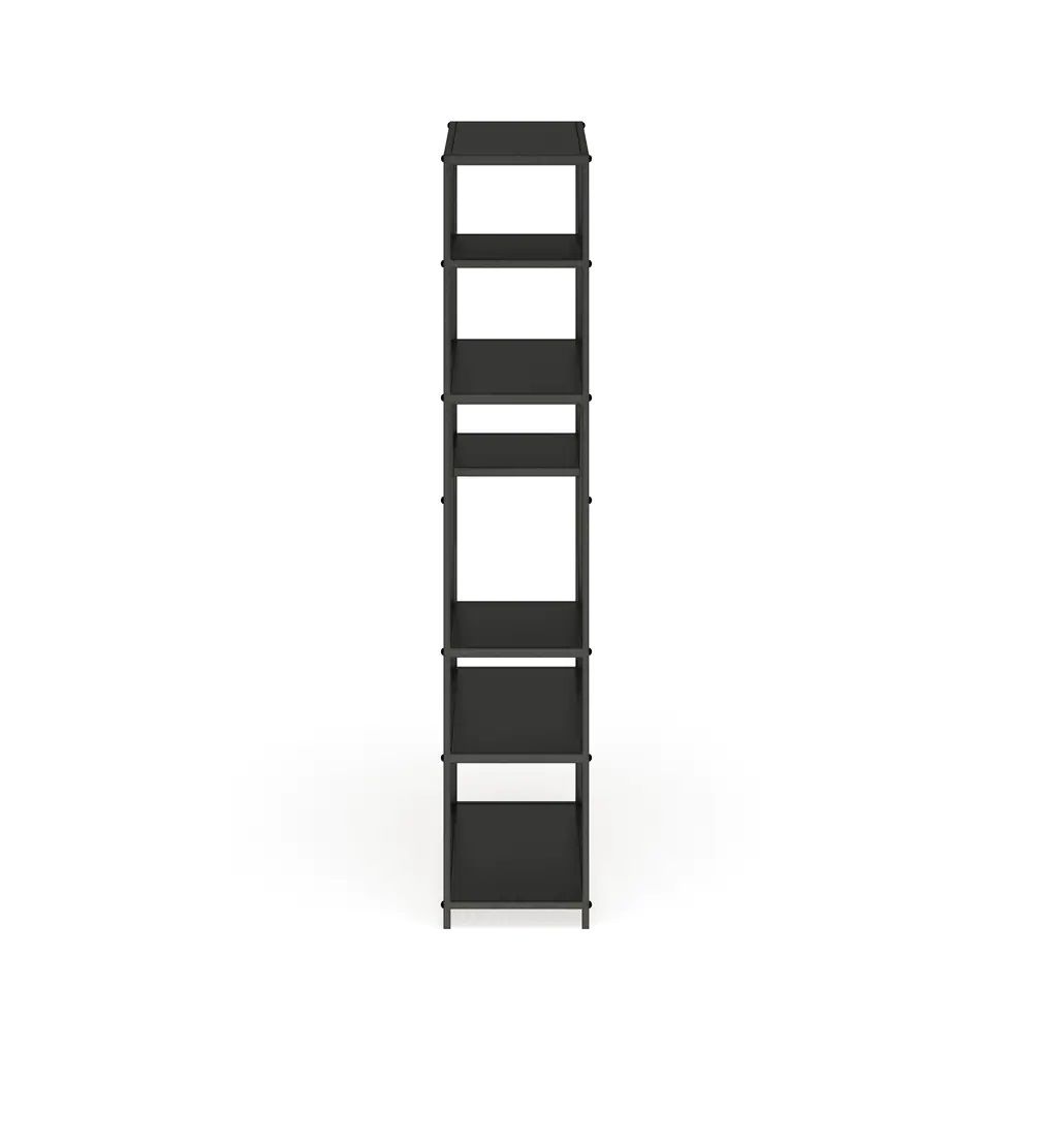 Furniture of America Zaur Grey Metal Tiered Bookshelf thumbnail 3