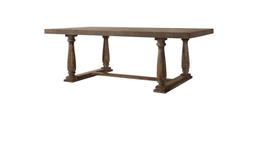 ACME Bernard Dining Table in Weathered Oak thumbnail 2