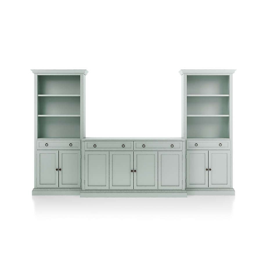 Cameo 3 Piece Entertainment Center with Storage Bookcases thumbnail 3