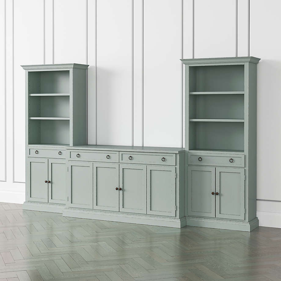 Cameo 3 Piece Entertainment Center with Storage Bookcases thumbnail 2