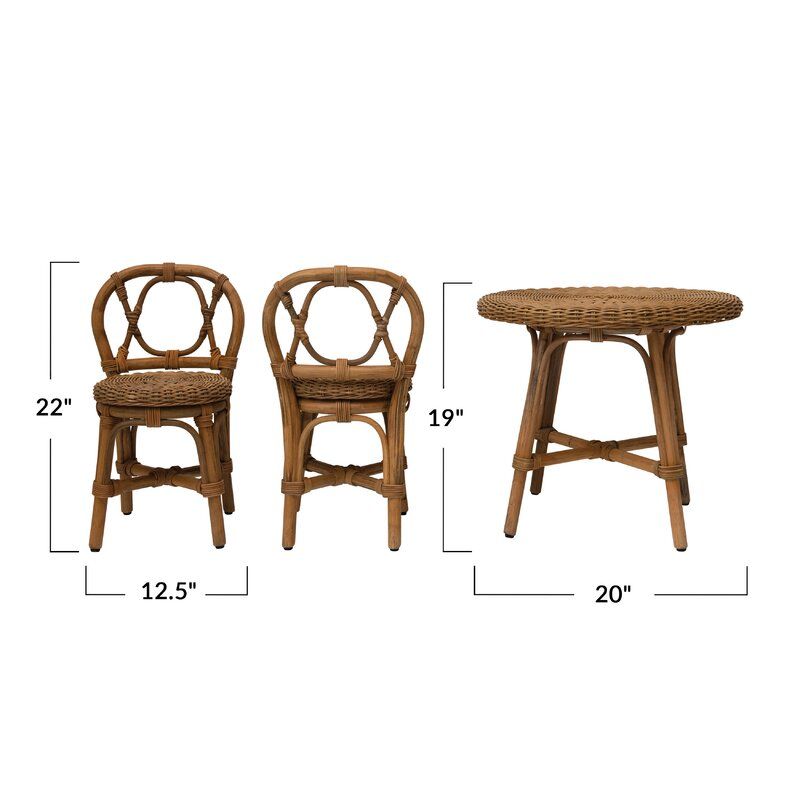 Rattan Children Chair thumbnail 3