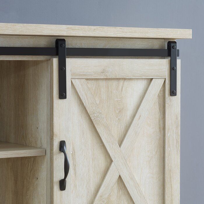 Berene TV Stand for TVs White Oak thumbnail 5