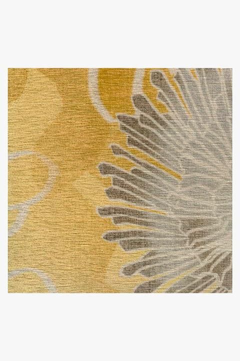 Chrysanthemum Yellow Rug-6'x9' thumbnail 2