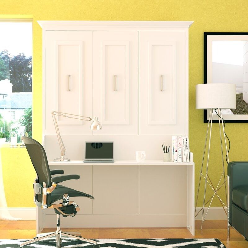 Avalon Full Portrait Wall Bed with Desk-Queen thumbnail 3