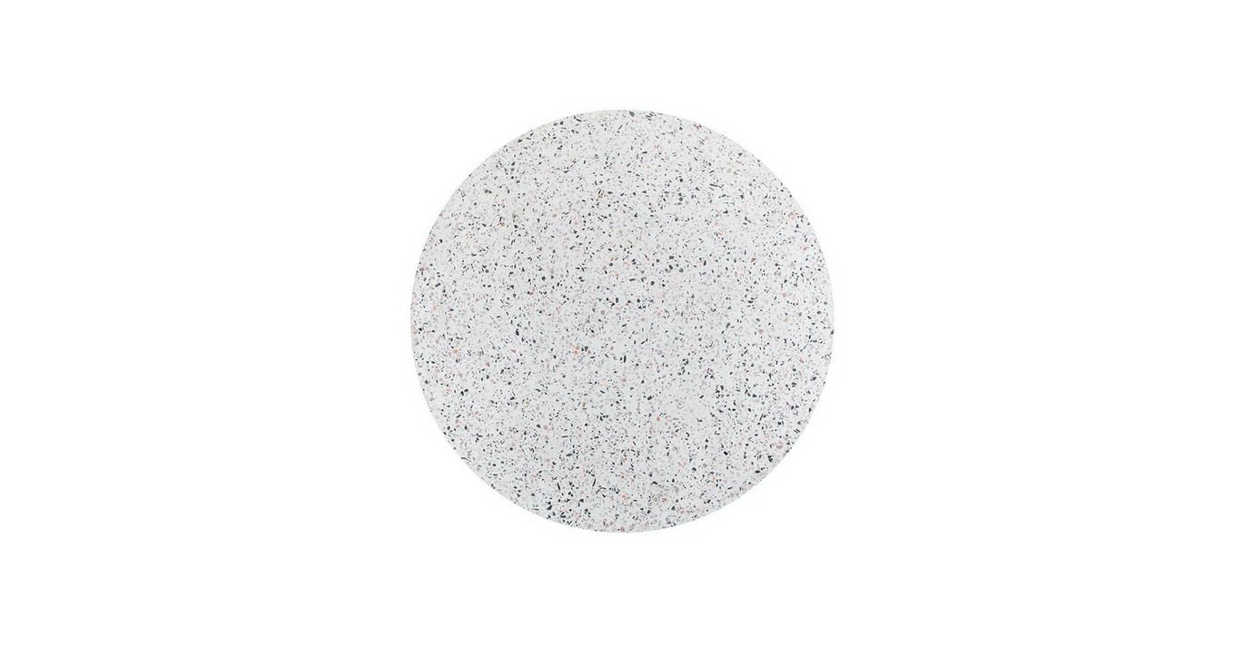 Solina white terrazzo stool thumbnail 3