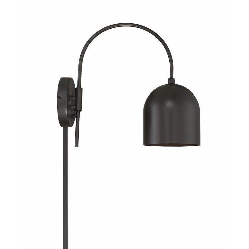 Karlie One Light Plug In Armed Sconce thumbnail 3