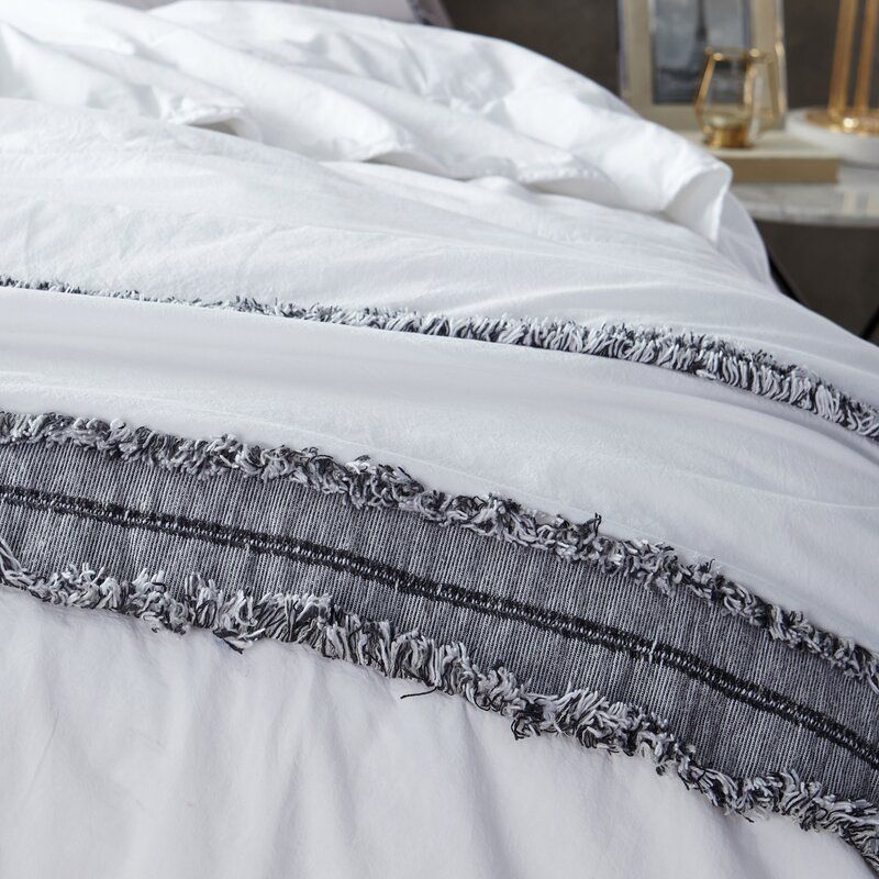 Shameka Washed Percale Single Duvet Cover thumbnail 2