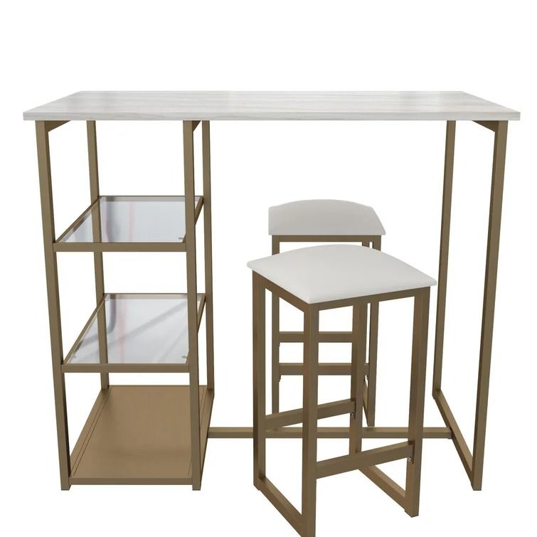 Denham 3 Piece Pub Table Set thumbnail 3