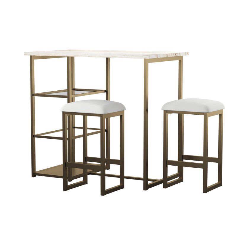 Denham 3 Piece Pub Chair thumbnail 3