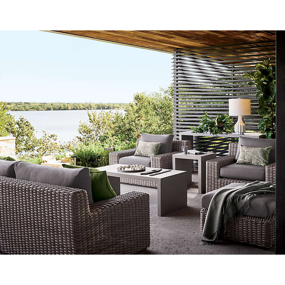 Cayman Outdoor Sofa with Graphite Sunbrella thumbnail 7