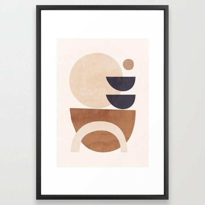 Abstract Minimal Shapes 33 Art Print With Frame-24"x36" thumbnail 2