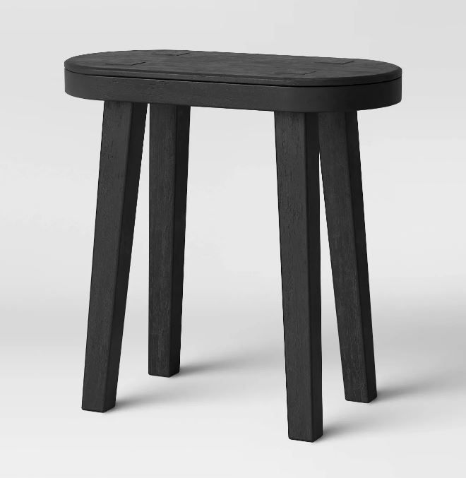 Woodland Carved Wood Accent Table thumbnail 3