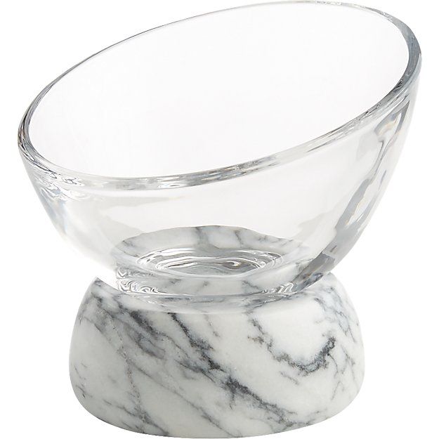 Askew Large Glass Marble Bowl- large thumbnail 2