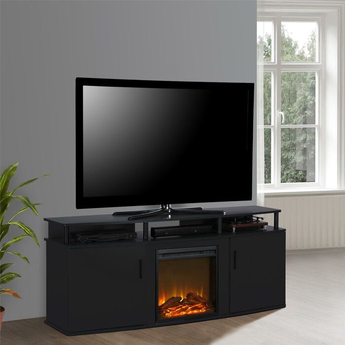 Elian TV Stand for TVs up to 70 with Fireplace Included thumbnail 2