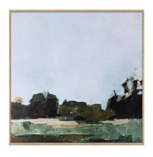 Treeline Abstract Canvas With Frame thumbnail 4