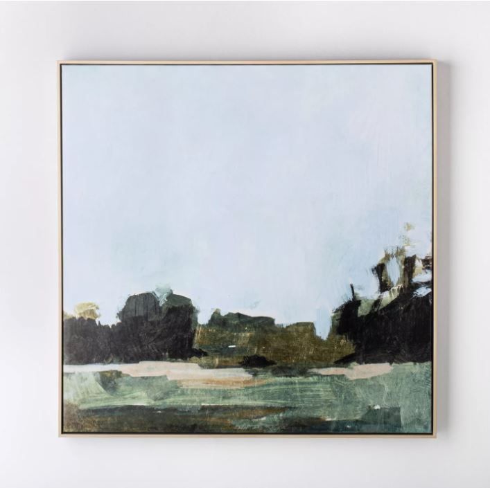 Treeline Abstract Canvas With Frame thumbnail 2