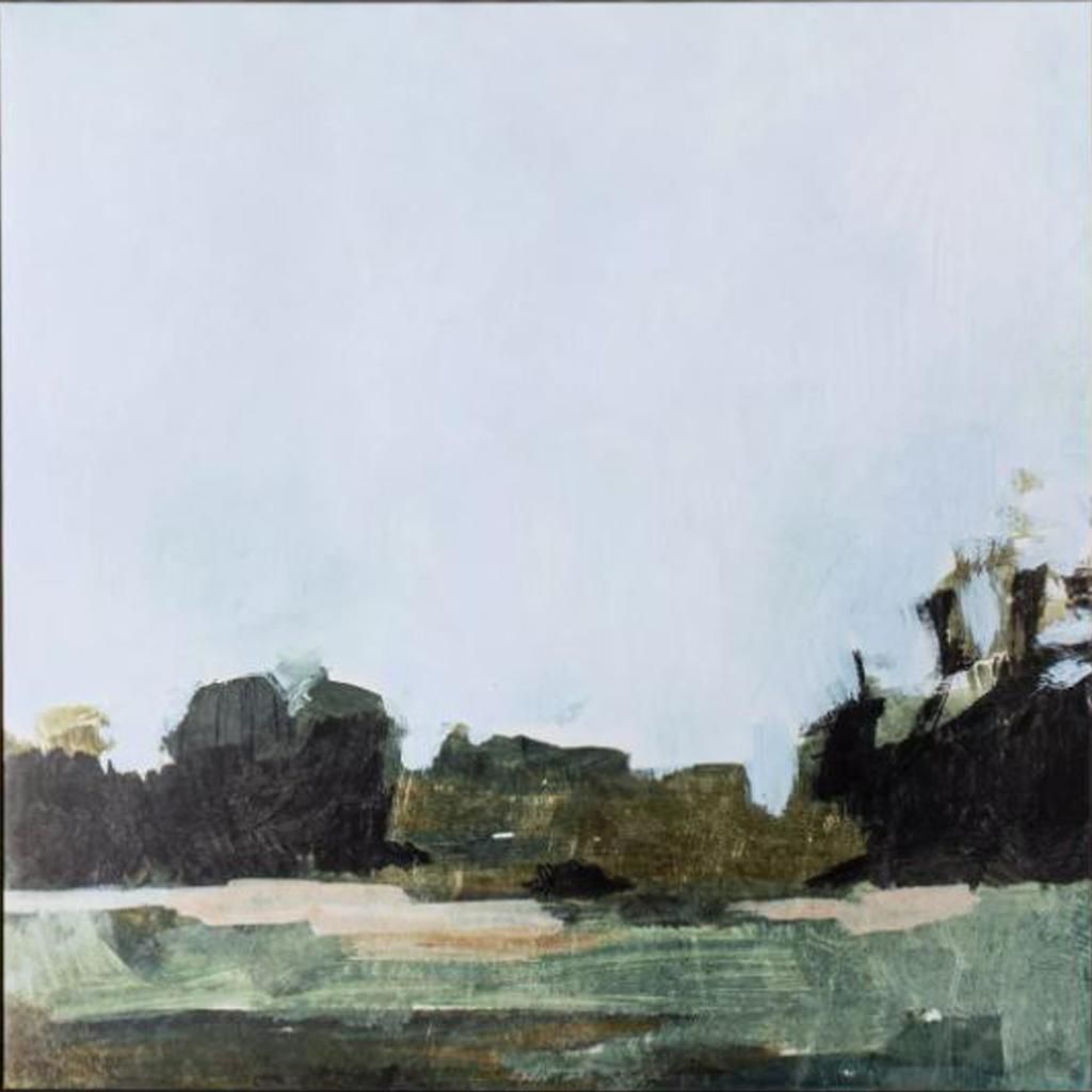 Treeline Abstract Canvas With Frame thumbnail 3