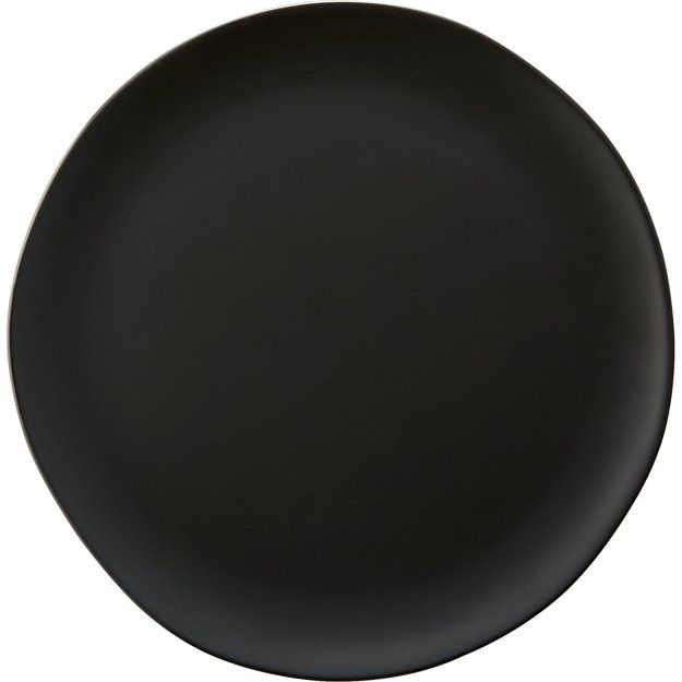 CRISP MATTE BLACK SALAD PLATE thumbnail 2