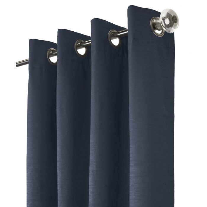 Danamarie Shadow Linen Solid Max Blackout Grommet Single Curtain Panel thumbnail 3