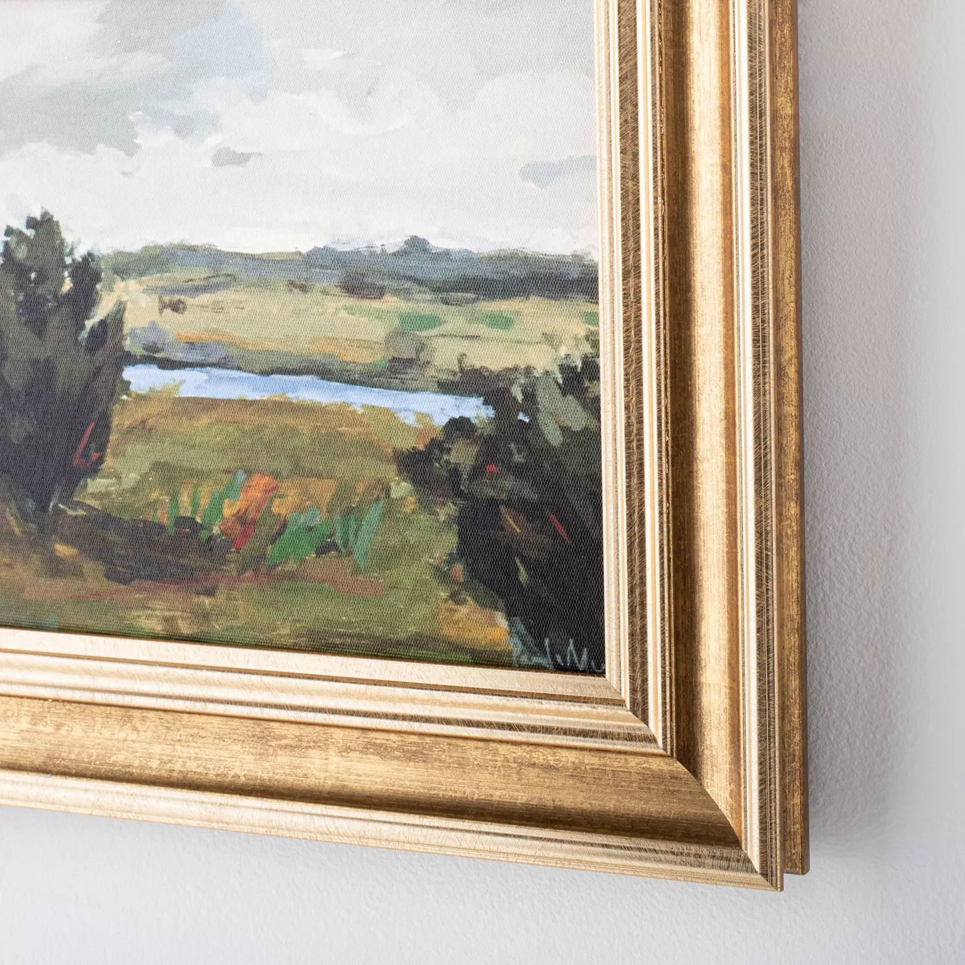 Framed Canvas with Molding Antique thumbnail 3
