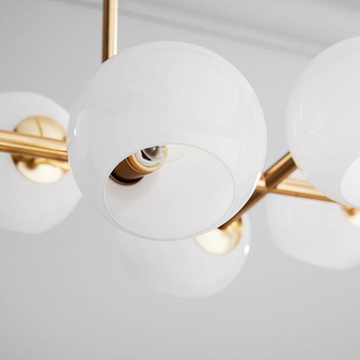 Staggered Glass 8 Light Chandelier thumbnail 4
