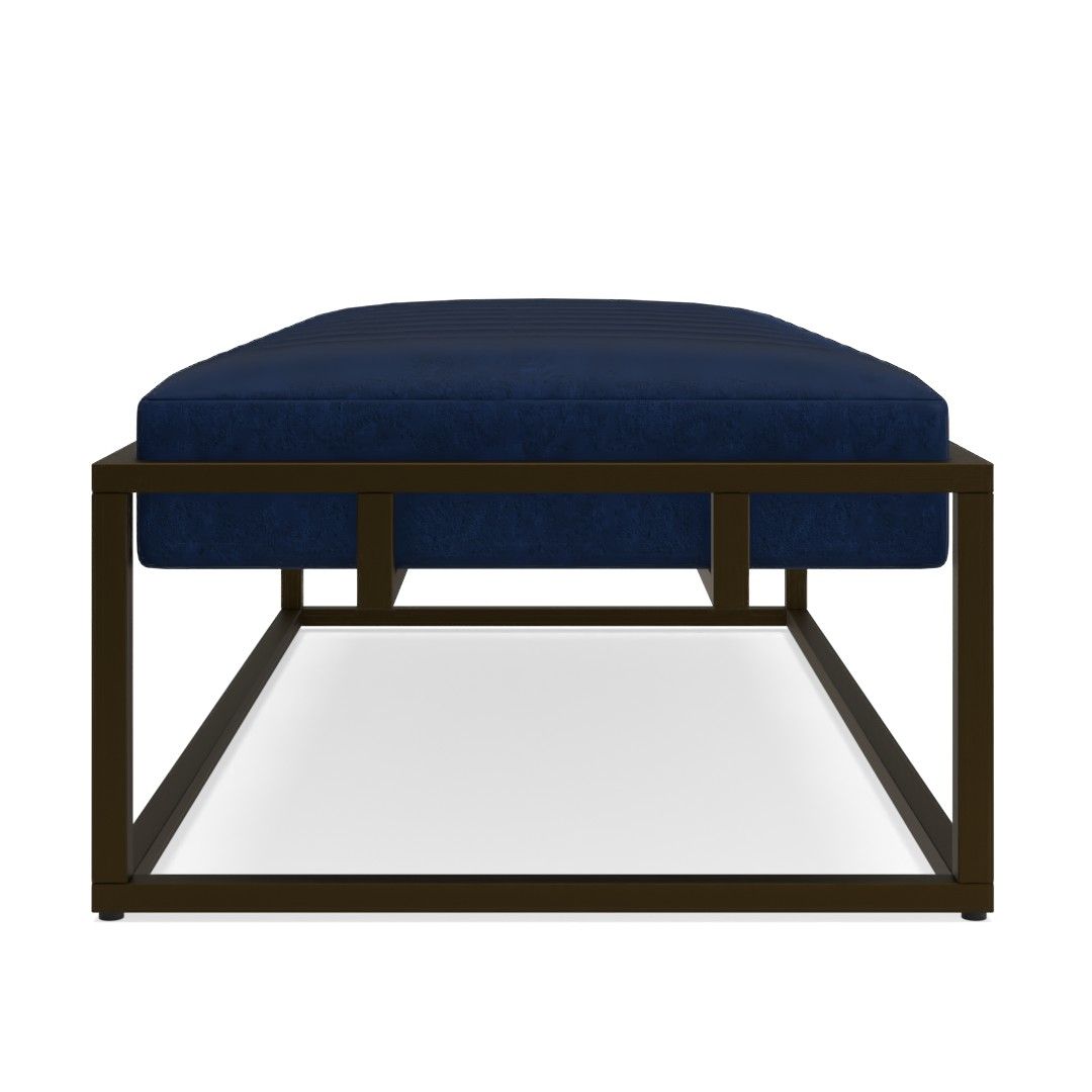 Callison Metal Bench Navy Blue thumbnail 2