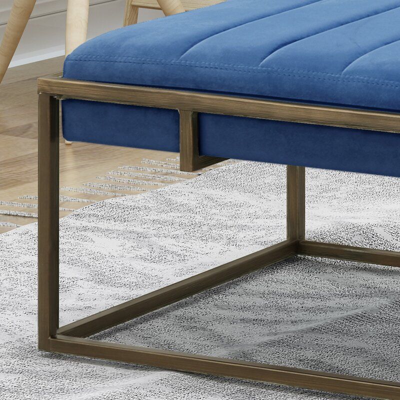 Callison Metal Bench Navy Blue thumbnail 4