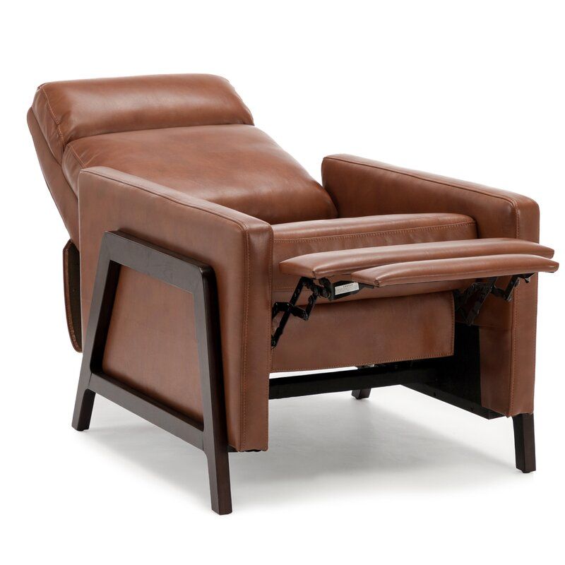 Faux Leather Manual Recliner thumbnail 4