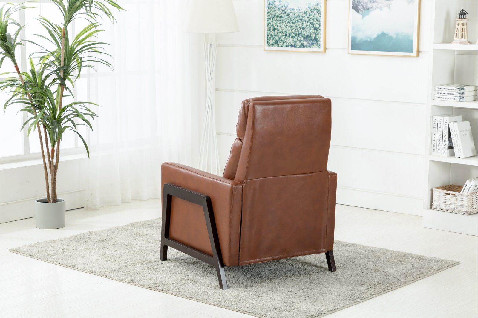 Faux Leather Manual Recliner thumbnail 6