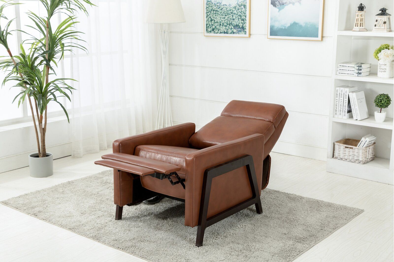 Faux Leather Manual Recliner thumbnail 8