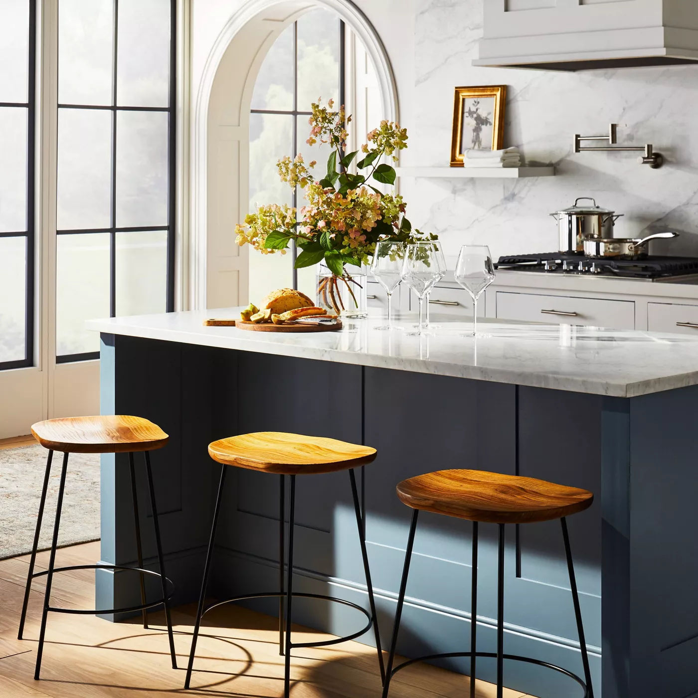 Metal Base Counter Height Stool  thumbnail 6