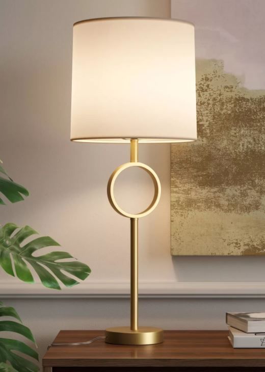 Large Metal Ring Table Lamp thumbnail 3