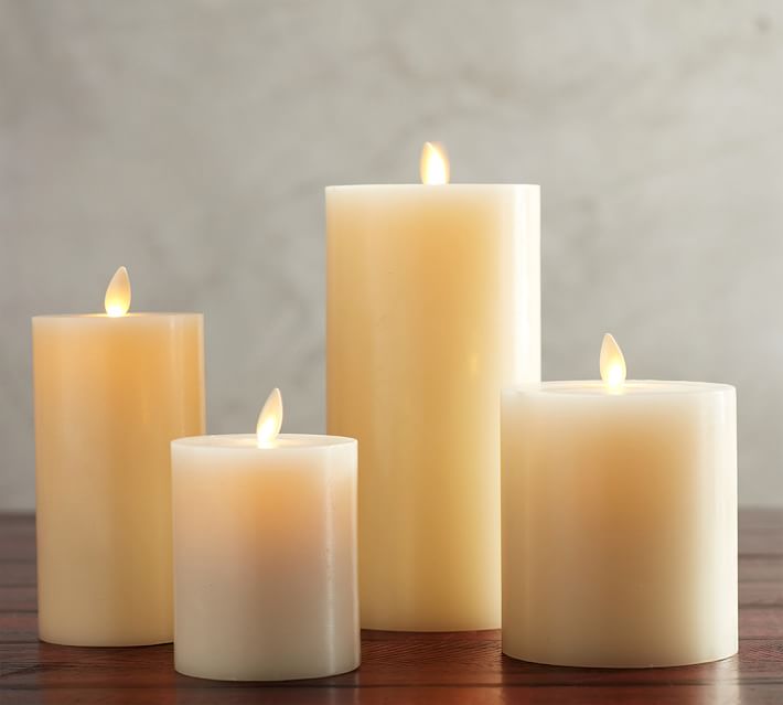 Premium Flickering Flameless Wax Pillar Candles_2 thumbnail 5